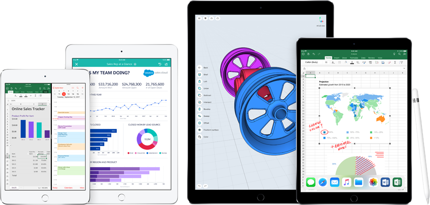 iPad mini, iPad Pro and iPad with Apple Pencil